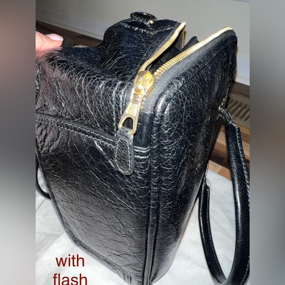 BALENCIAGA Leather Blanket Square Bag - Picture 10 of 16